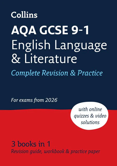 Collins GCSE Grade 9-1 Revision - AQA GCSE 9-1 English Language and Literature Complete Revision & Practice: Ideal for the 2026 and 2027 exams includes online edition, quizzes and video solutions (Third edition)