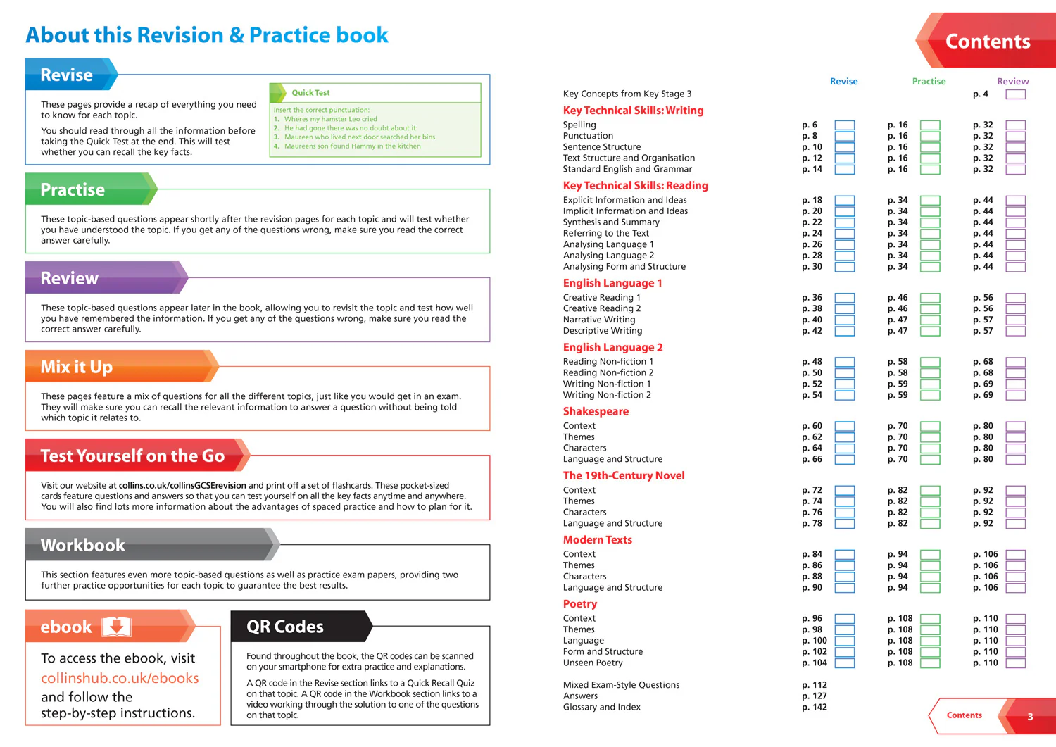 Collins GCSE Grade 9-1 Revision - AQA GCSE 9-1 English Language and Literature Complete Revision & Practice: Ideal for the 2026 and 2027 exams includes online edition, quizzes and video solutions (Third edition) - Image 2