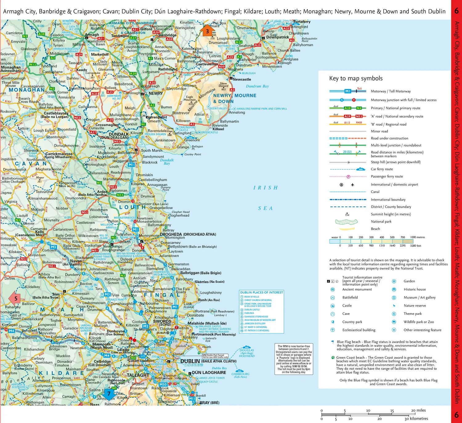 Collins Road Atlas - Map of Ireland Handy: Ideal for route planning - Image 3