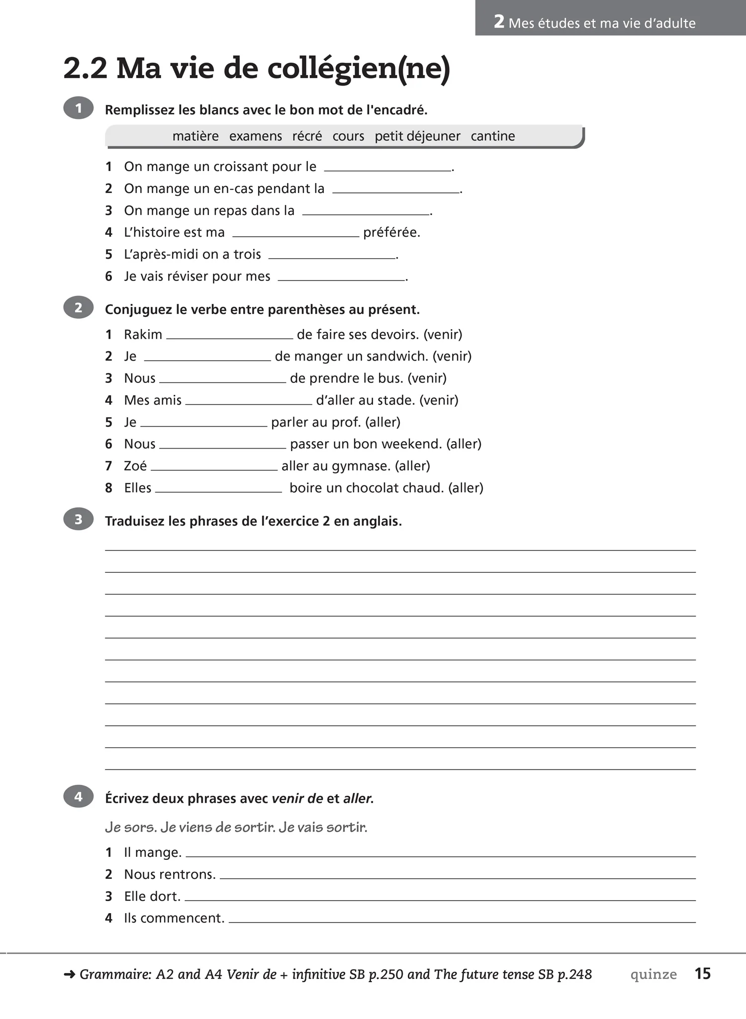 Collins Cambridge IGCSE™ - Cambridge IGCSE™ French Workbook: (Second edition) - Image 2
