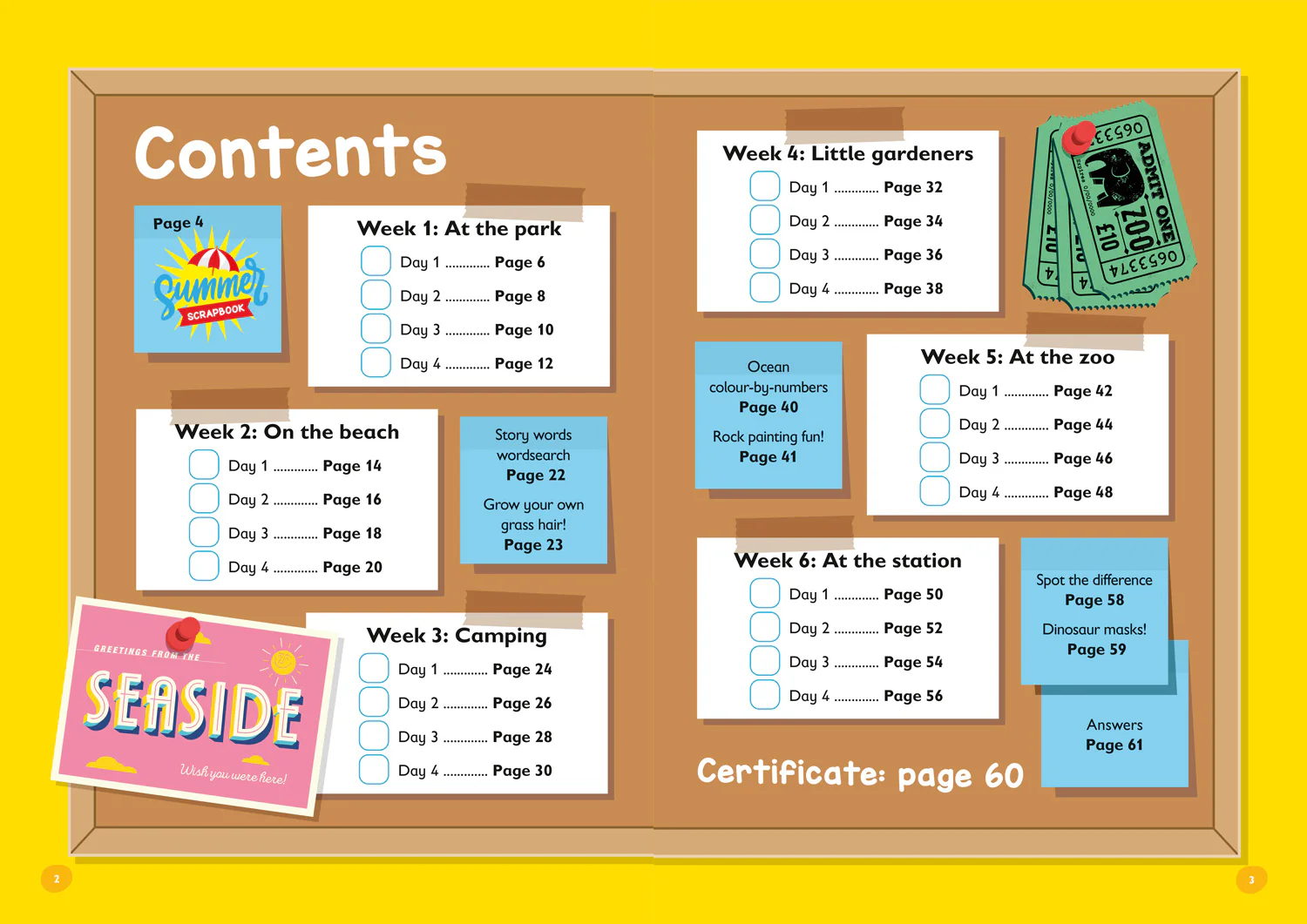 Collins Easy Learning - Reception to Year 1 Summer Activity Book with stickers - Image 2