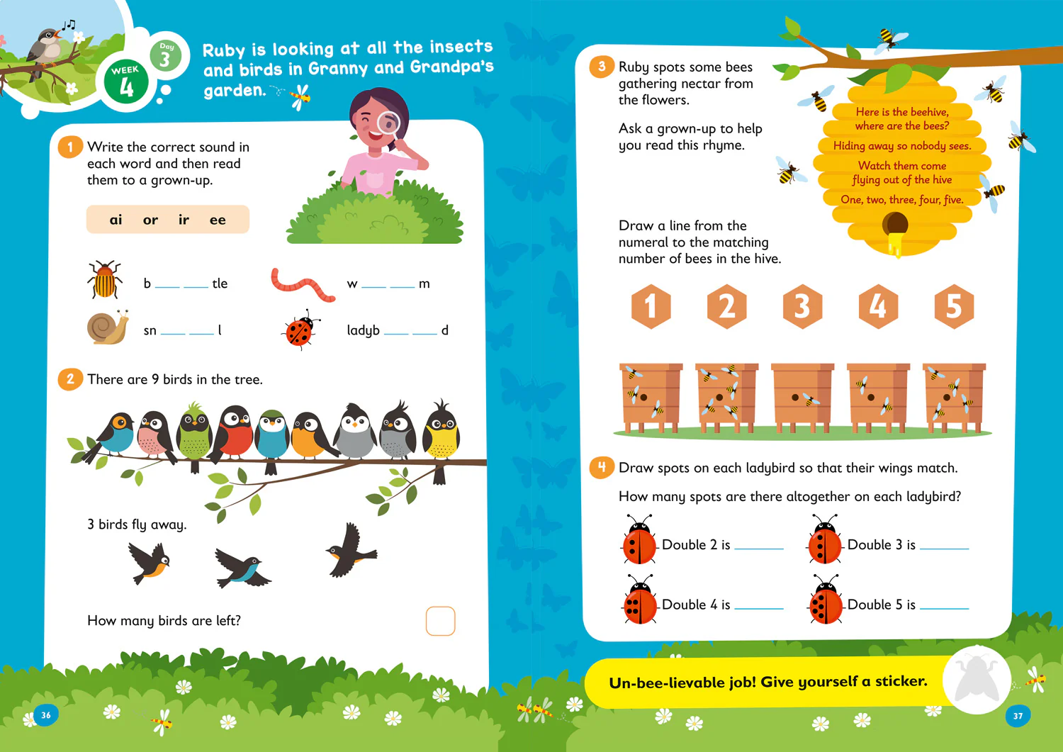 Collins Easy Learning - Reception to Year 1 Summer Activity Book with stickers - Image 3