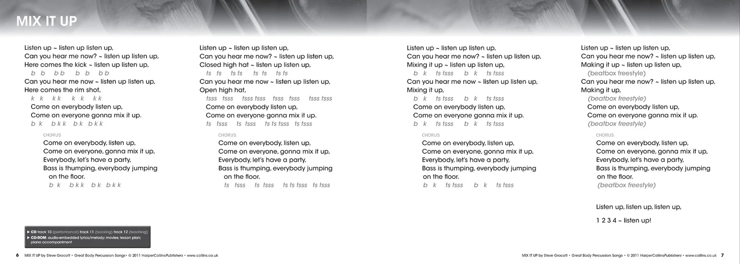 The Greats - Great Body Percussion Songs: Topical songs for schools - Image 3