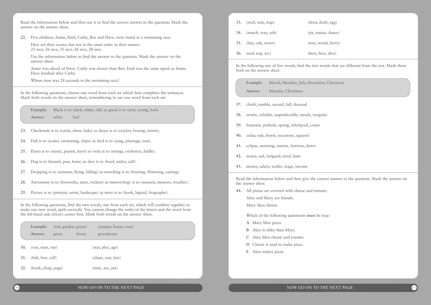 Collins 11+ Practice - 11+ Verbal Reasoning Practice Papers Set A: For the 2026 GL Assessment Tests - Image 4