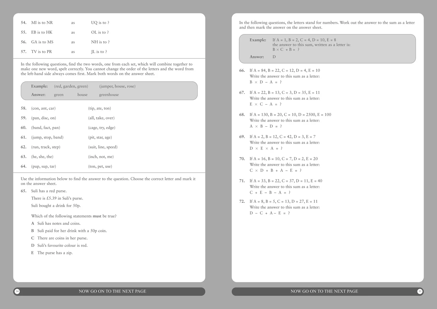 Collins 11+ Practice - 11+ Verbal Reasoning Practice Papers Set A: For the 2026 GL Assessment Tests - Image 5