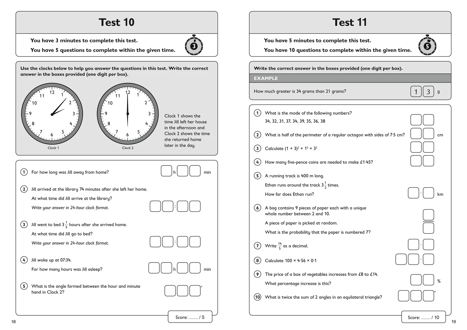 Collins 11+ Practice - 11+ Maths Quick Practice Tests Age 9-10 (Year 5): For the 2026 CEM Tests - Image 3
