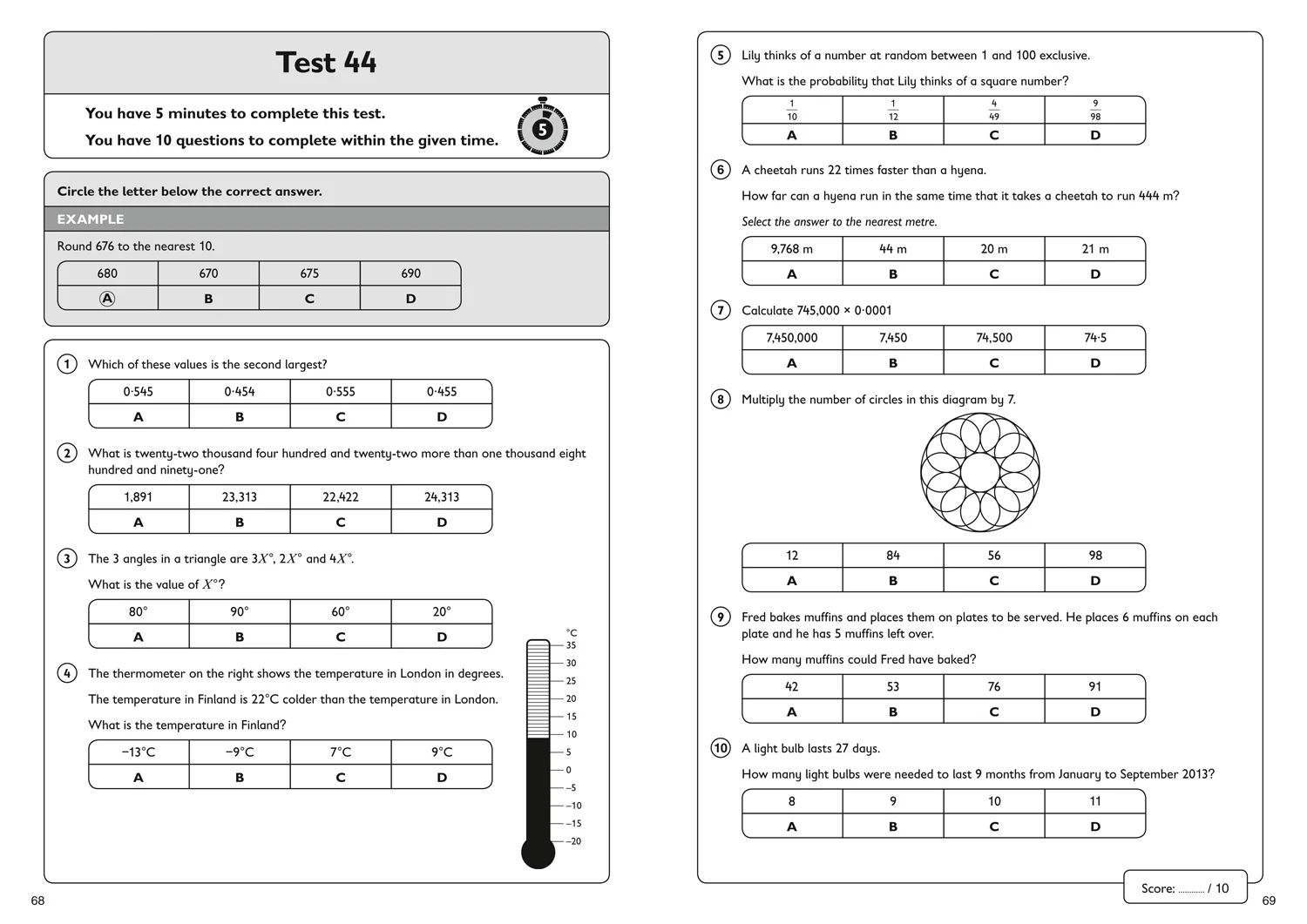 Collins 11+ Practice - 11+ Maths Quick Practice Tests Age 9-10 (Year 5): For the 2026 CEM Tests - Image 5