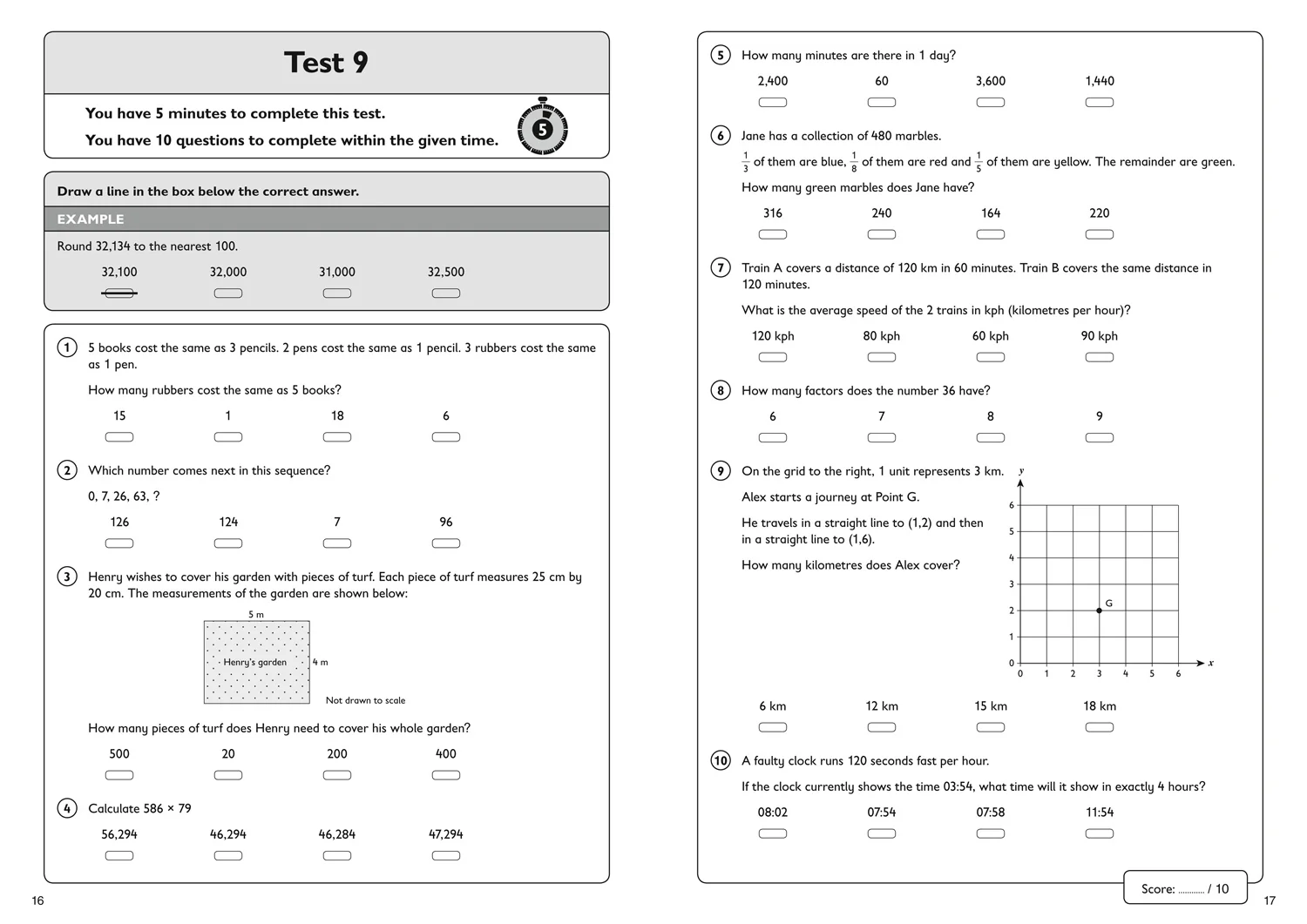 Collins 11+ Practice - 11+ Maths Quick Practice Tests Age 10-11 (Year 6): For the 2026 CEM Tests - Image 3