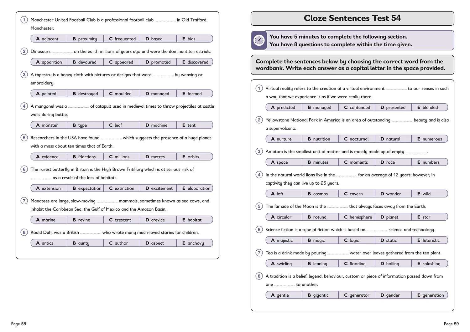 Collins 11+ Practice - 11+ Verbal Reasoning Cloze Practice Workbook: For the 2026 CEM Tests - Image 4