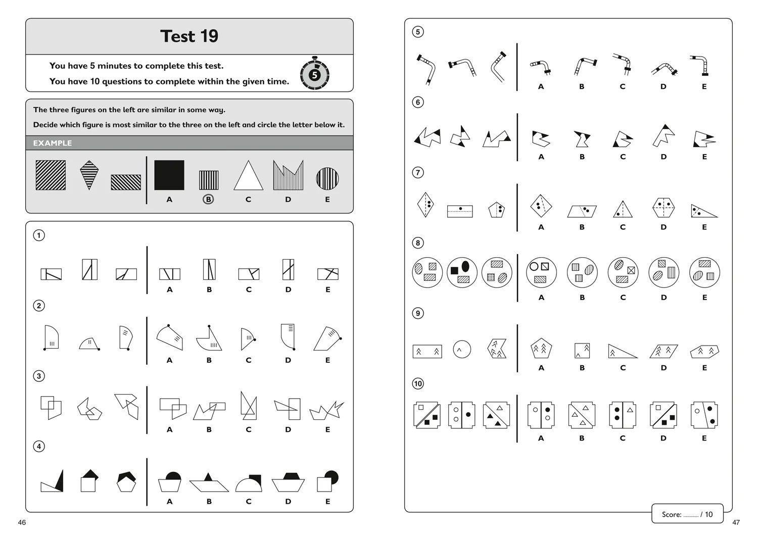 Collins 11+ Practice - 11+ Non-Verbal Reasoning Quick Practice Tests Age 9-10 (Year 5): For the 2026 GL Assessment Tests - Image 4
