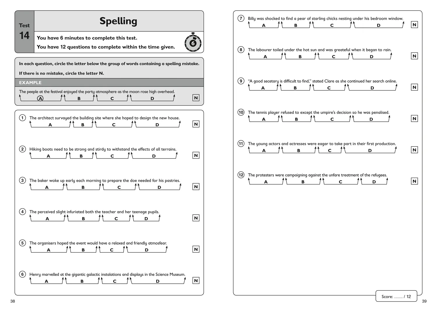Collins 11+ Practice - 11+ English Quick Practice Tests Age 9-10 (Year 5): For the 2026 GL Assessment Tests - Image 4