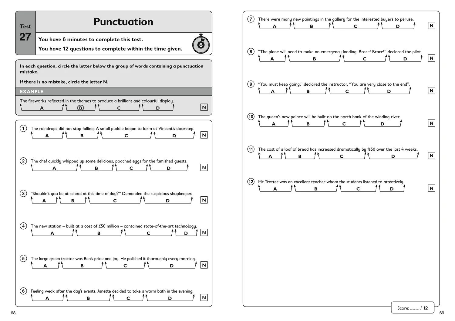 Collins 11+ Practice - 11+ English Quick Practice Tests Age 9-10 (Year 5): For the 2026 GL Assessment Tests - Image 5