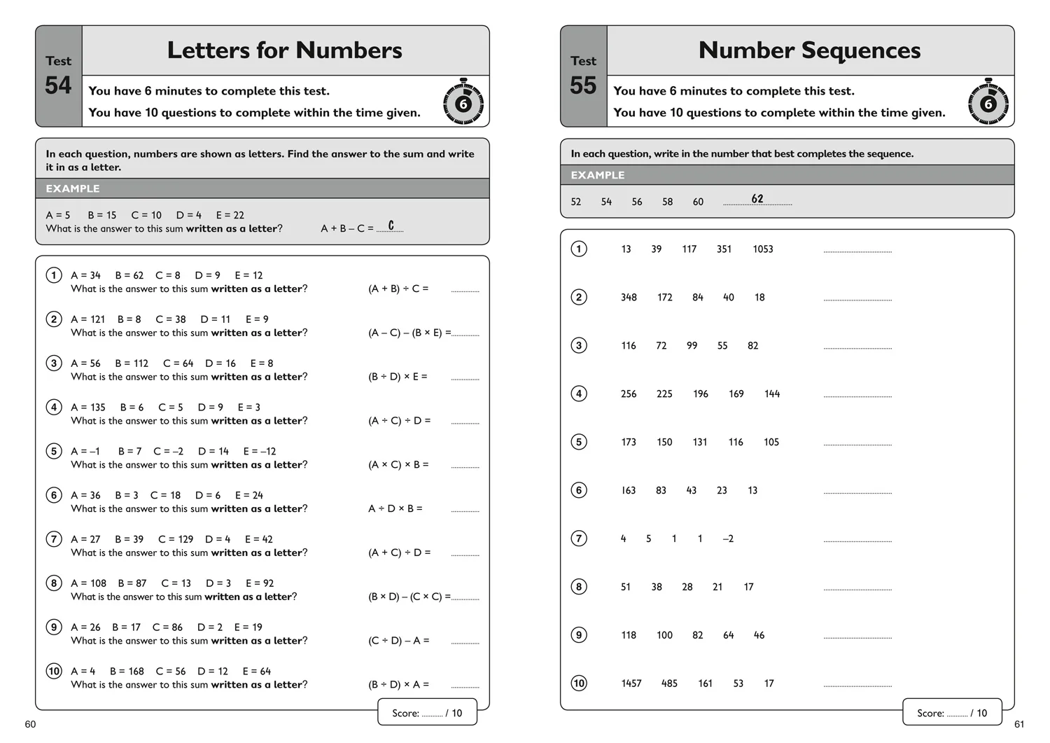 Collins 11+ Practice - 11+ Verbal Reasoning Quick Practice Tests Age 10-11 (Year 6) Set A: For the 2026 GL Assessment Tests - Image 5