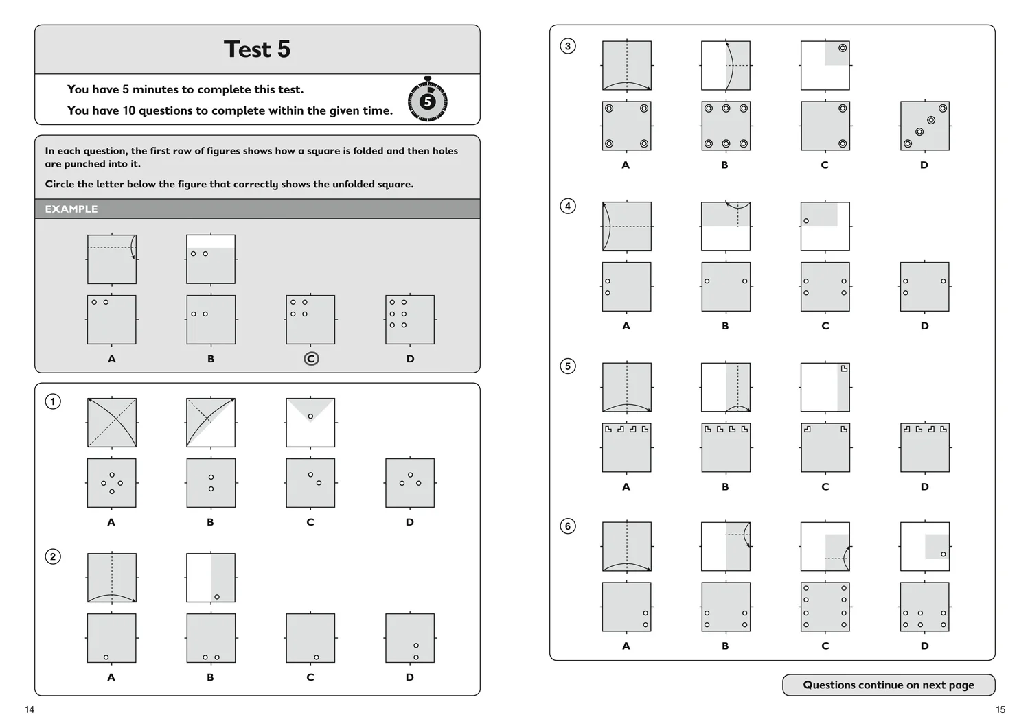 Collins 11+ Practice - 11+ Spatial Reasoning Quick Practice Tests Age 9-10 (Year 5): For the 2026 CEM Tests - Image 3