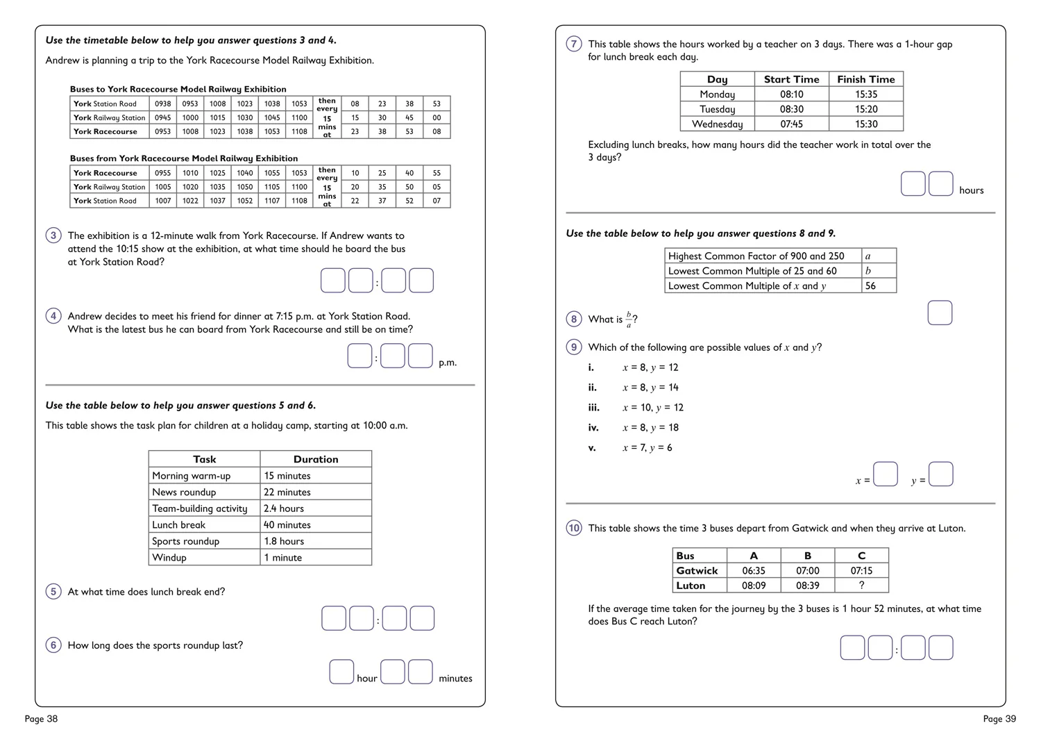 Collins 11+ Practice - 11+ Maths Problem Solving Practice Workbook: For the 2026 CEM Tests - Image 3
